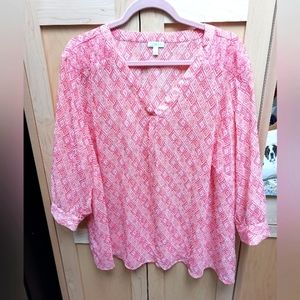 Talbots summer blouse size 3x